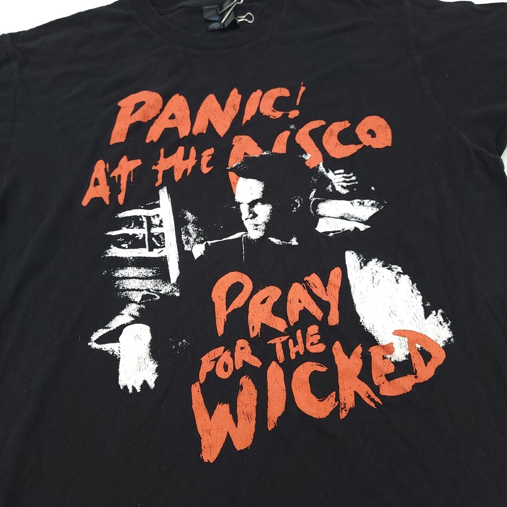 Panic At The Disco PATD‎ T-Shirt Disco Pray For The Wicked Tultex Men's Sz L EUC - Picture 2 of 6